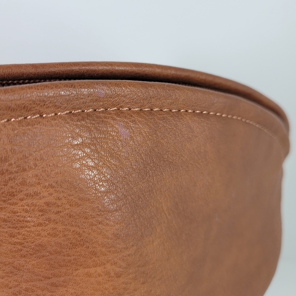 Osprey Graeme Ellisdon Brown Faux Leather Football Toiletry Travel Bag - Picture 3 of 6